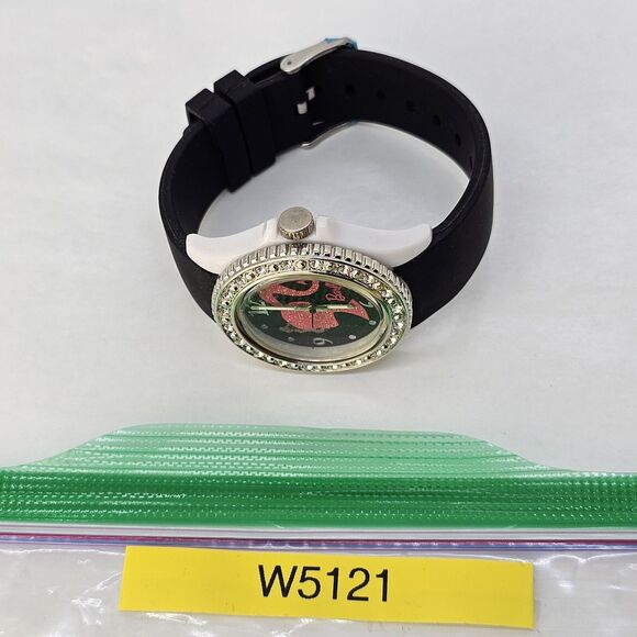 Women's Barbie Watch 38MM Black Dial Black Plastic Bands New Battery - Picture 12 of 12